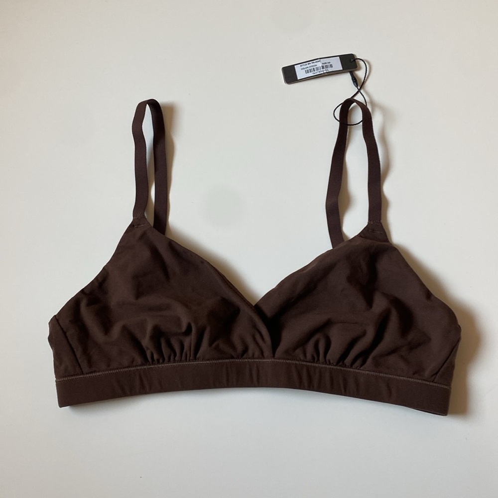 Skims Fits Everybody Crossover bralette in Cocoa NWT